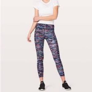 LULULEMON fast and free Hinshu multi stripe crop